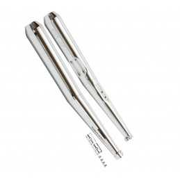 Paire Silencieux Acier chromé 38mm R60, R75, R80, R90, R100