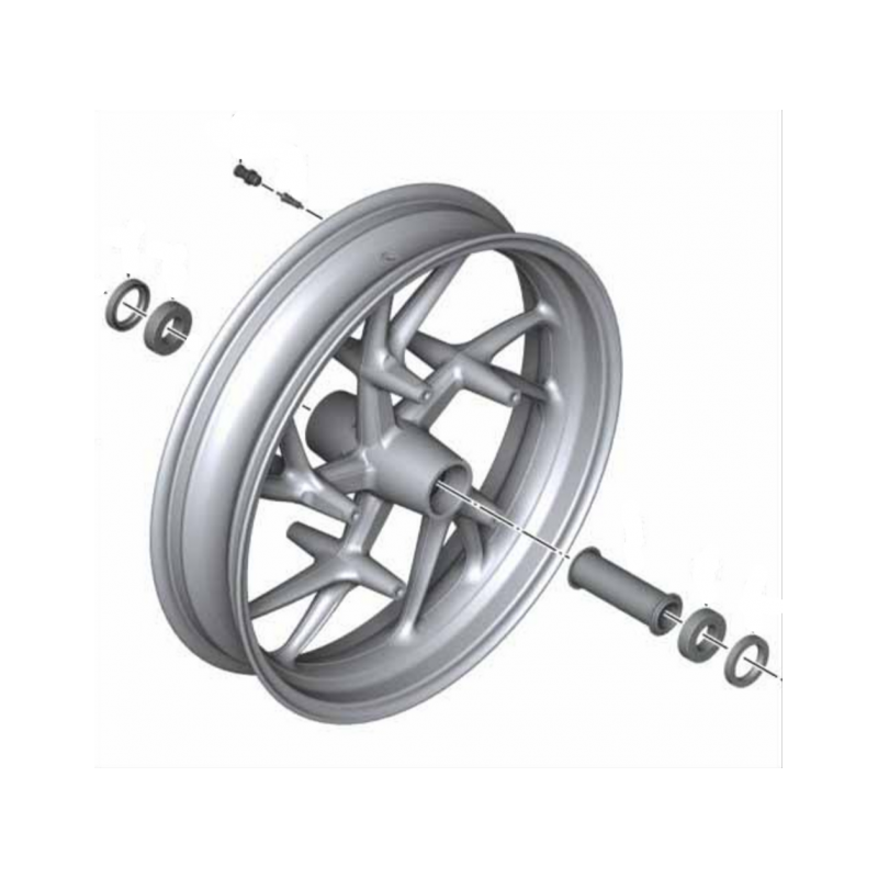 Roue avant noir K1600 # BMW Motos