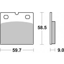 Paire de plaquettes avant R80GS/R80RT1