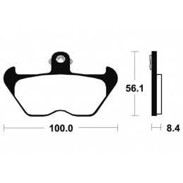 Plaquettes Avant R80R/R80MYS/R100MYS/R100R