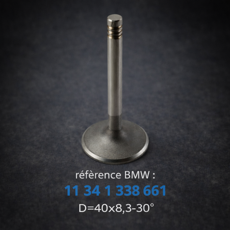Soupape d'échappement Pour essence sans plomb portée 30° R80, R100 # BMW Motos