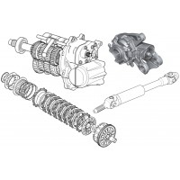 Embrayage, boite, transmission pour moto BMW K12 / K13 / K16