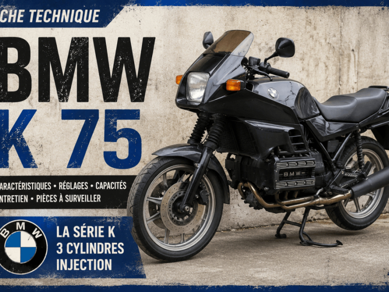 BMW K 75 : fiche technique, entretien et pièces à surveiller
