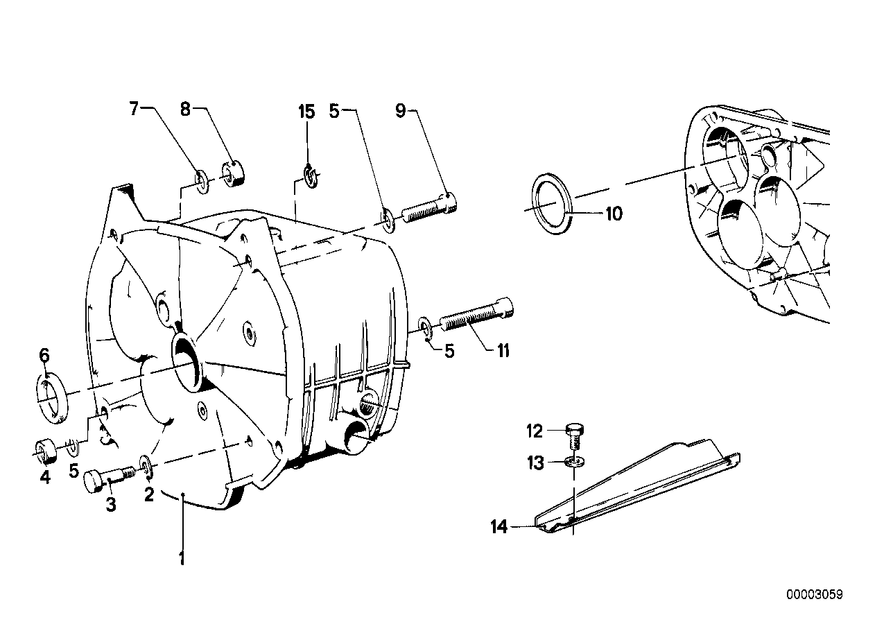 Carter de boîte de vitesses / accessoires / joints