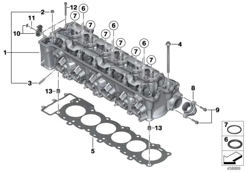 schéma BMW Joint torique K1200, K1300, K1600 - 07119904842