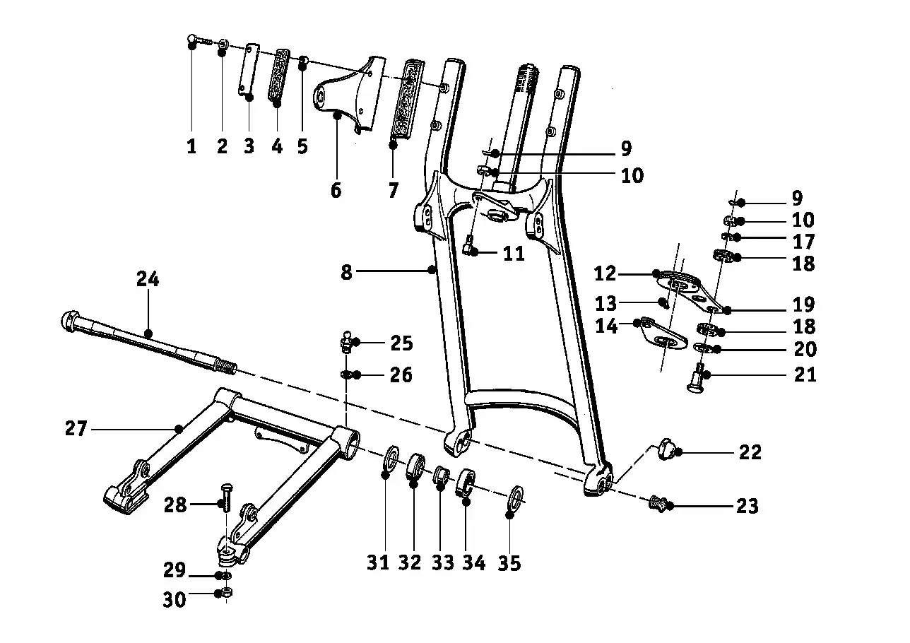 schéma BMW Roulement de roue et bras oscillant - 07119985005