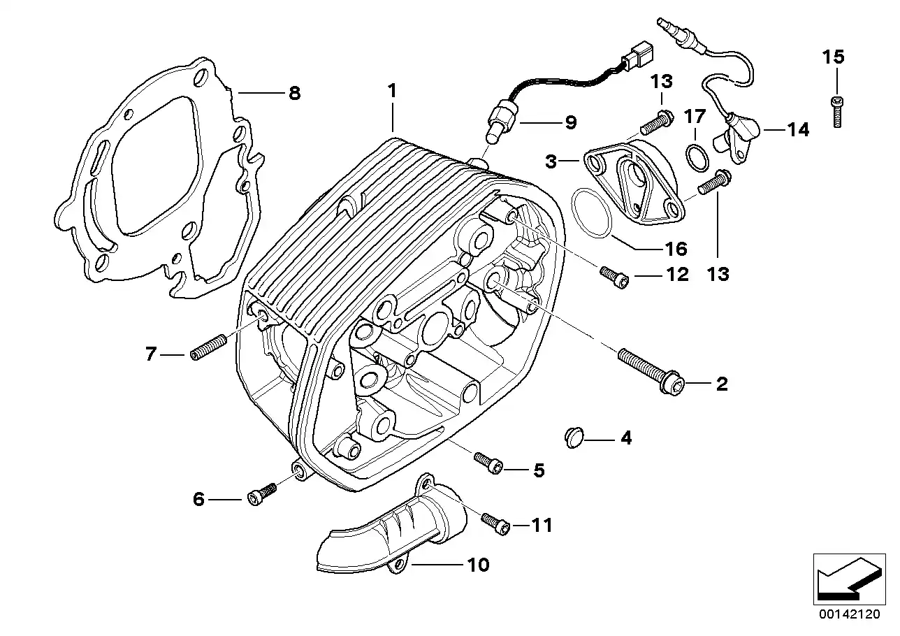 schéma BMW Vis isa F650, F750, F800, F850, C650, K75, K100, K1100, K1200, R900, R1200, HP2-Megamoto, HP-Enduro - 07129905867