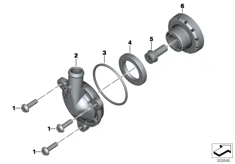 schéma BMW Vis isa F700, F750, HP2, Sport, F800, F850, K1600, R1200, NINE-T, C, evolution, S1000 - 07129907402