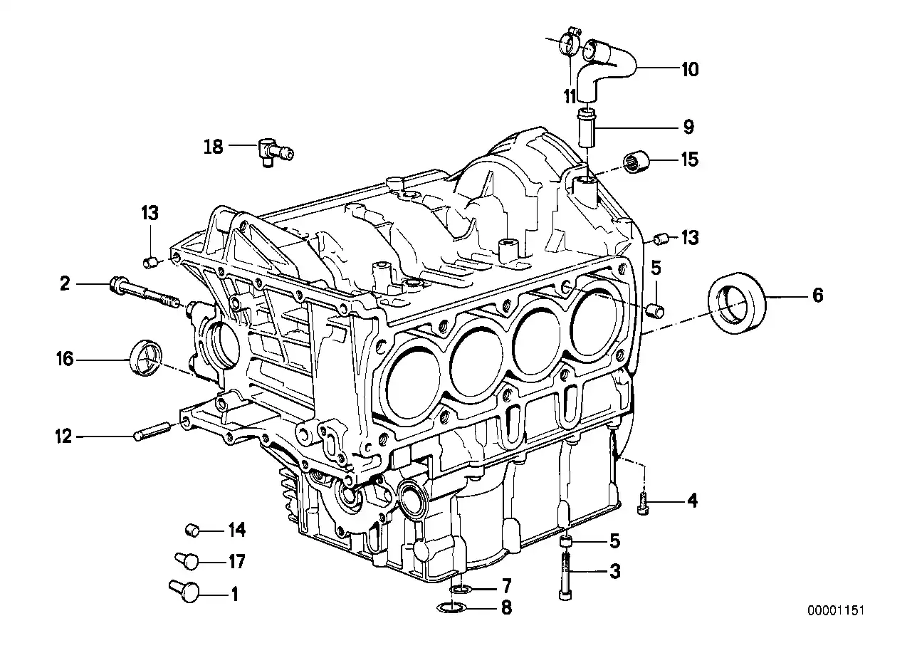 Schéma BMW 11111460392