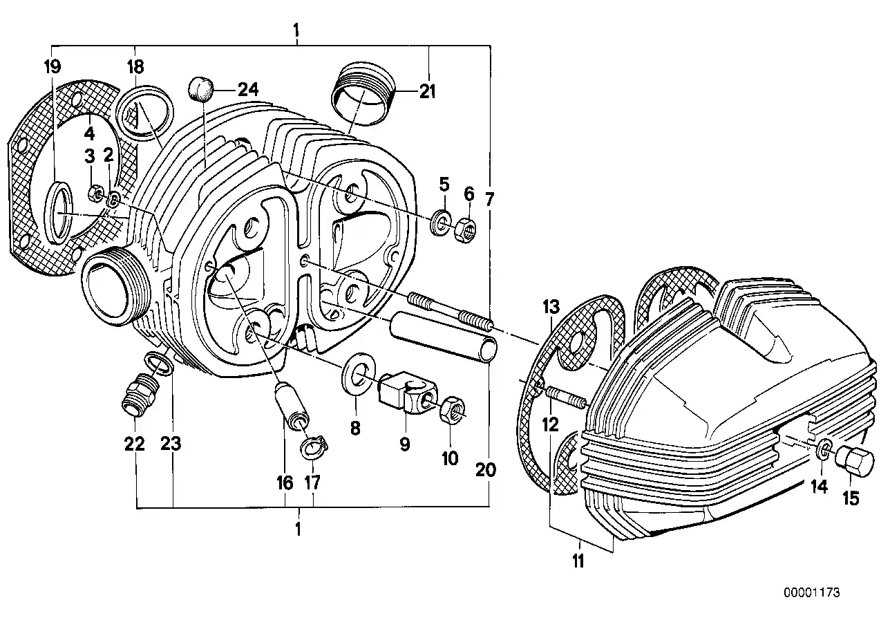 schéma BMW Joint de culasse 1000cc - 11121338715