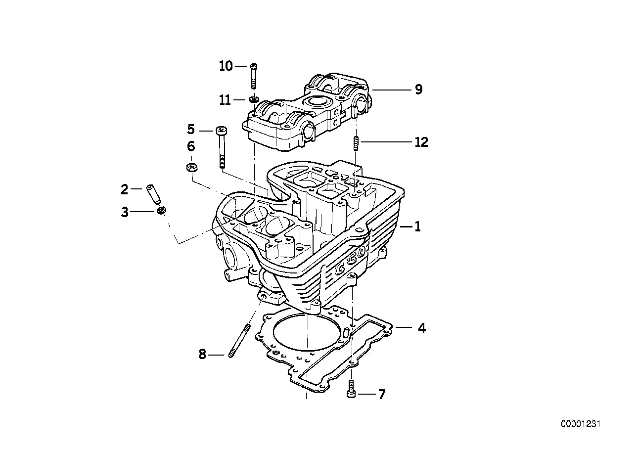 schéma BMW Tige filetée F650 - 11122343030