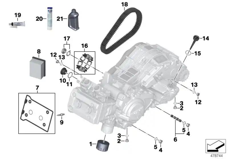 Schéma BMW 11128523449