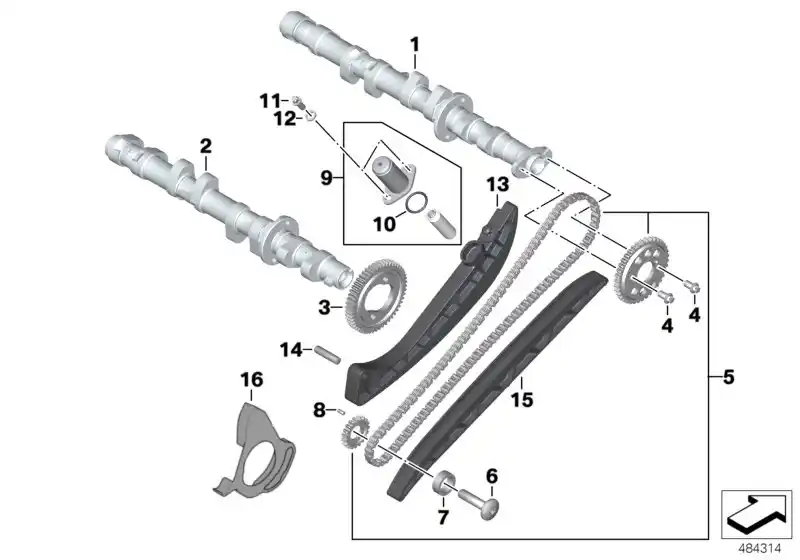 Schéma BMW 11317699888
