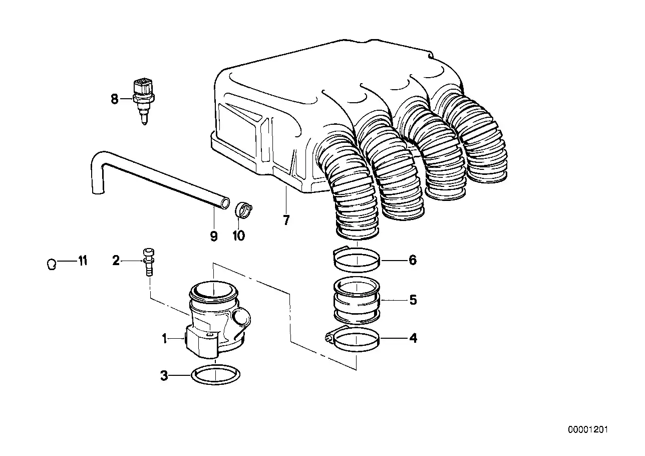 schéma BMW joint torique 40.3x2.5 - 11611465169