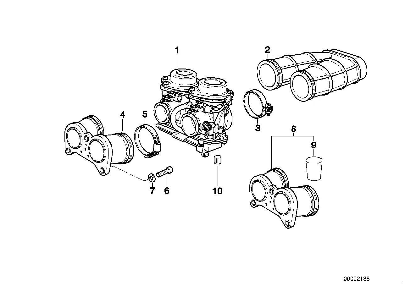 schéma BMW Raccord tuyau dadmission dair F650 - 11612343286