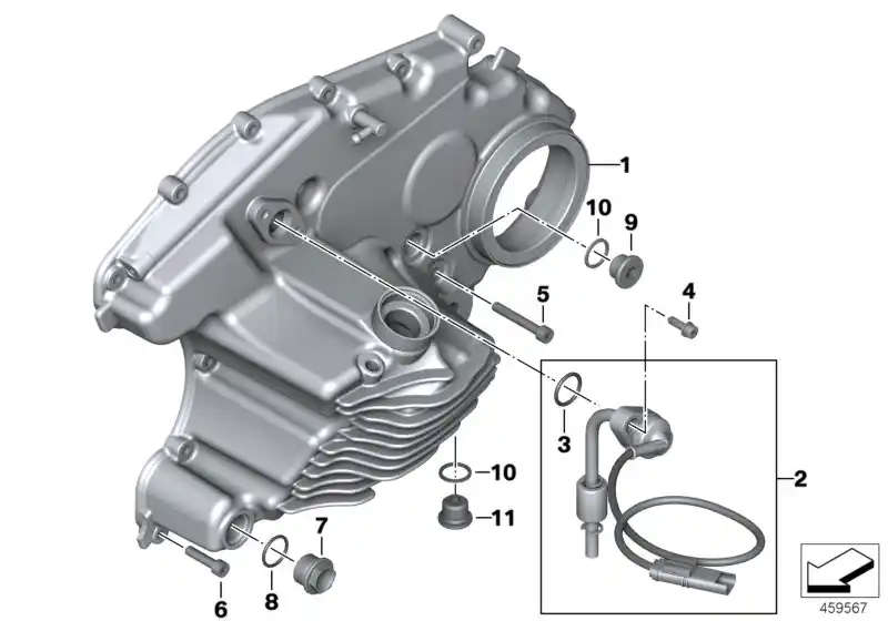 Capteur de température/niveau d'huile C650, C600 # BMW Motos