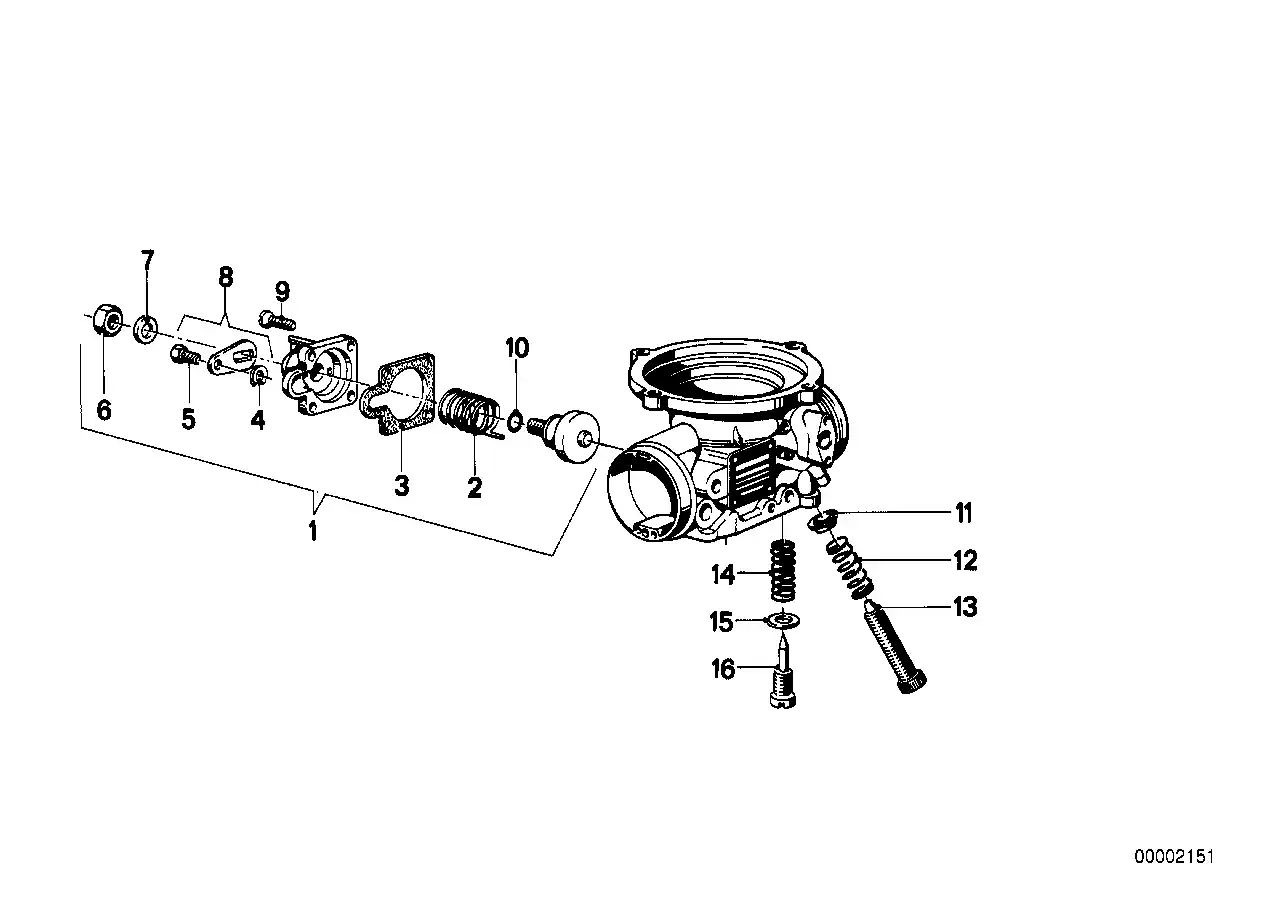 schéma BMW Joint de starter de carburateur - 13111256353