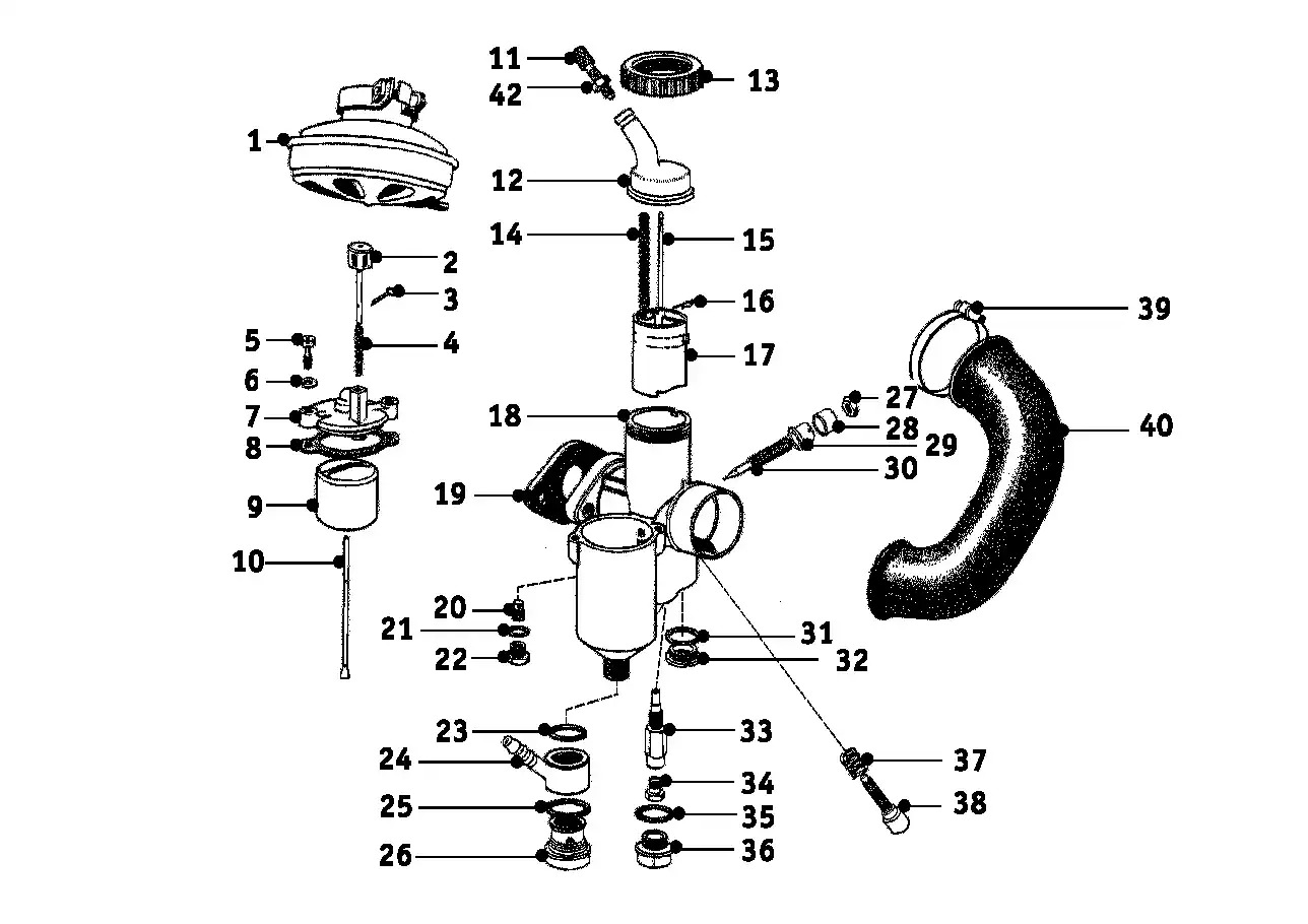 schéma BMW Gicleur principal 145 - 13111261703