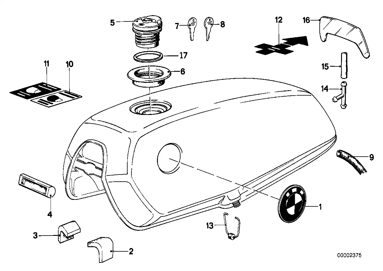 Schéma BMW 16111236124