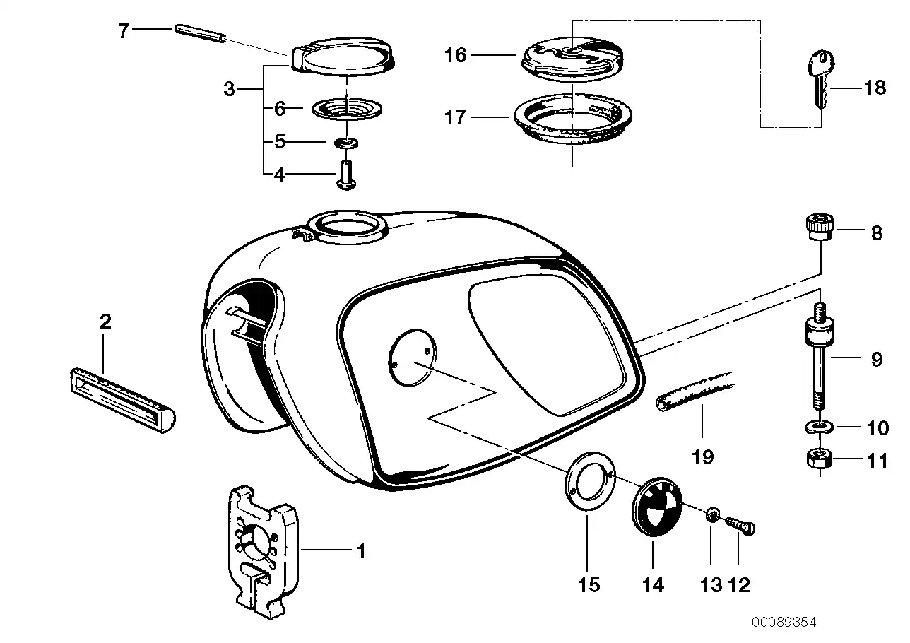 Schéma BMW 16132307010