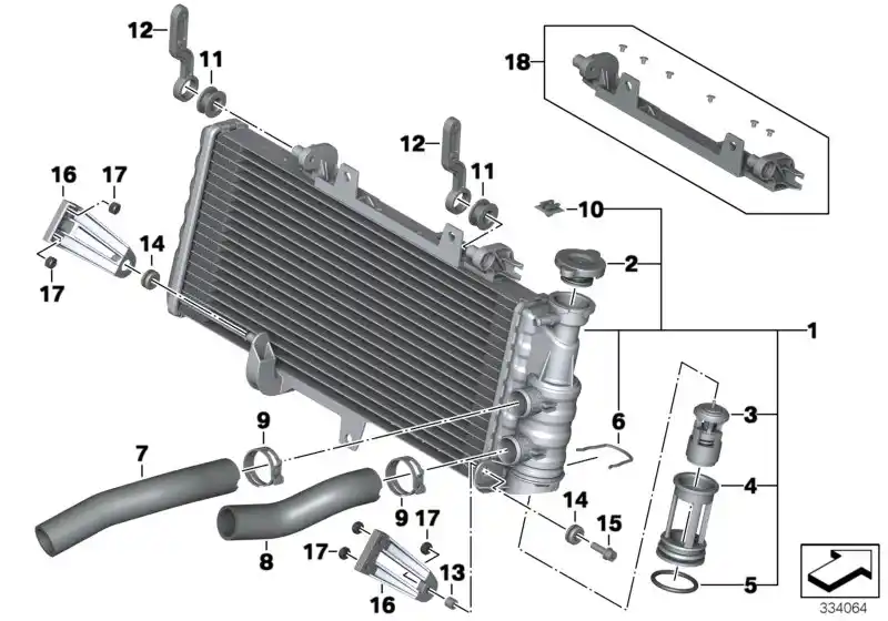 schéma BMW Radiateur F800 - 17118530393
