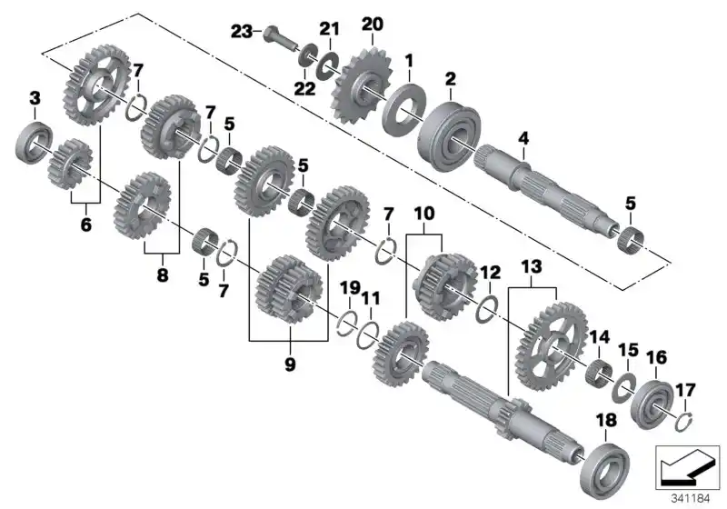 schéma BMW Pignon de chaîne F650, F700 - 27717708480