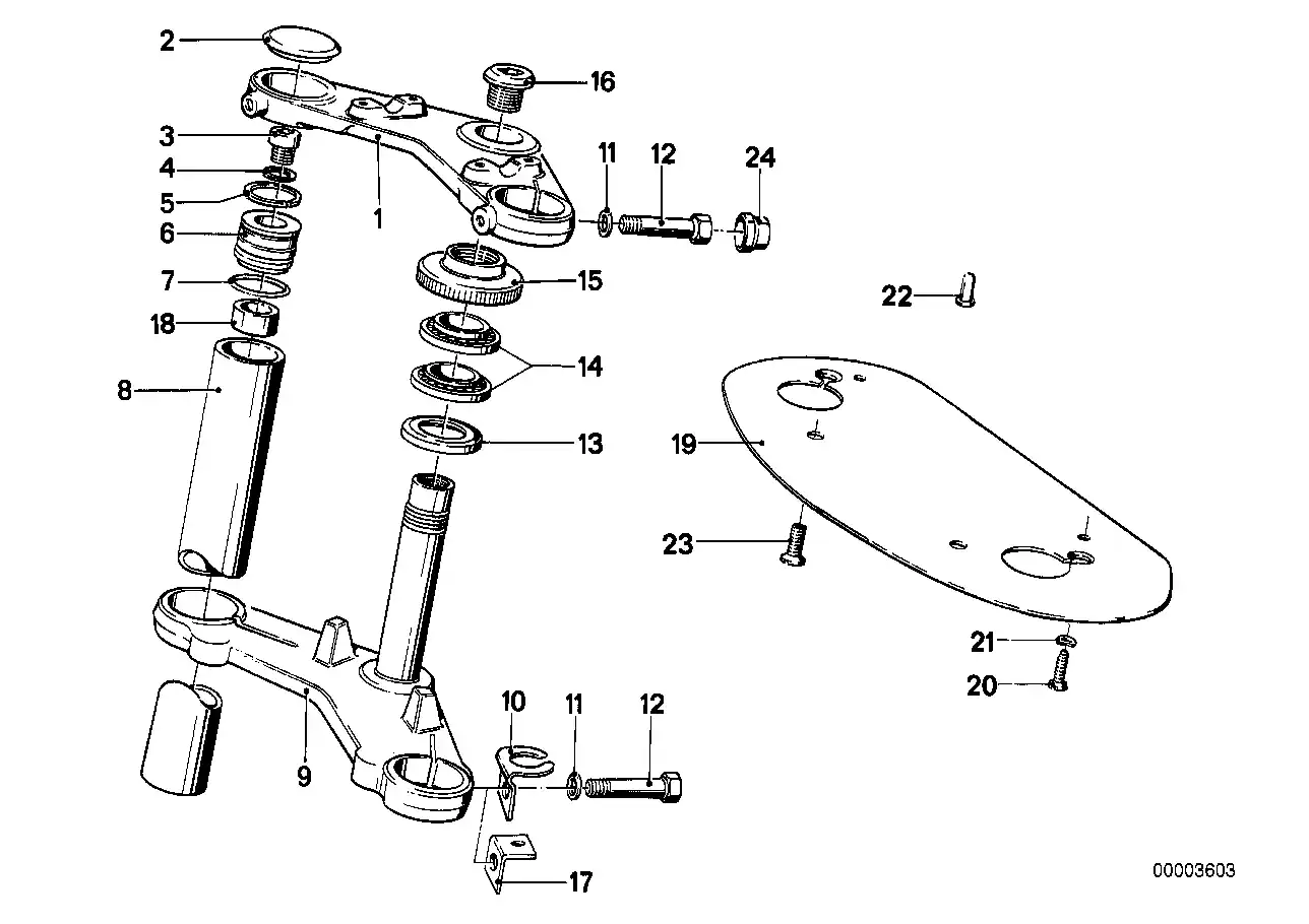 schéma BMW Capuchon de tube de fourche - 31421239765