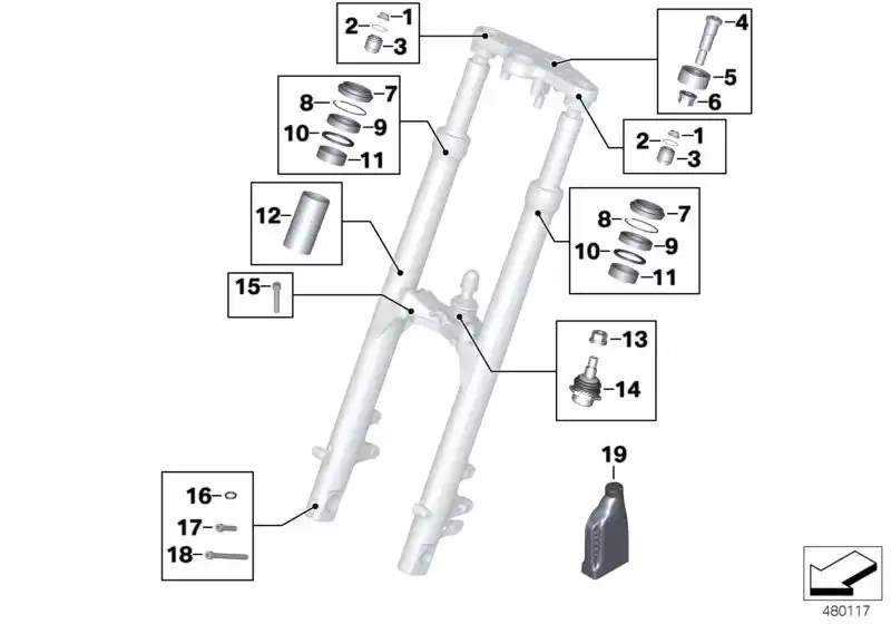 Vis cylindrique K75, K1200,... - 31422312035