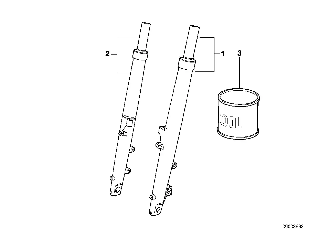 Fourreau de fourche EVO droit - 31427670722