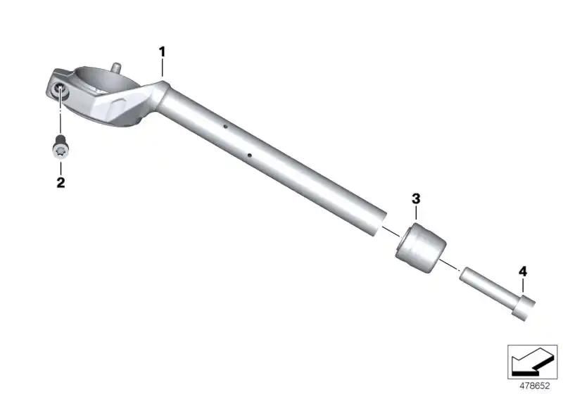 Bracelet de guidon de gauche - 32718548405