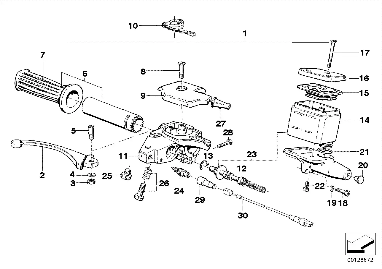 schéma BMW Kit réparation maître cylindre avant D:14mm - 32721454474