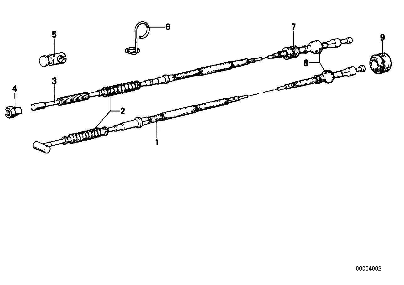schéma BMW Câble d'embrayage - 32732324956