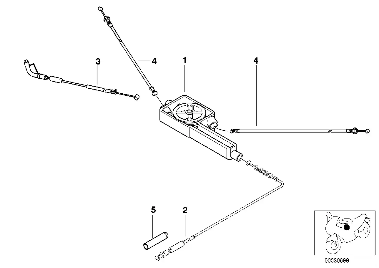 schéma BMW Câble d'accélérateur inférieur gauche - 32737692563
