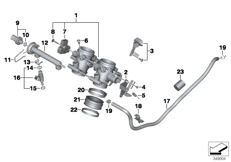 Schéma BMW 32737700908