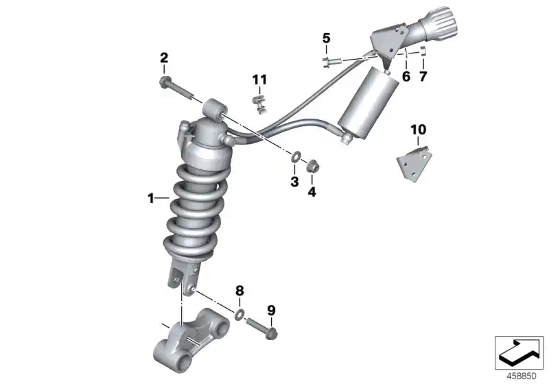 schéma BMW jambe de suspension arriere - 33537728377