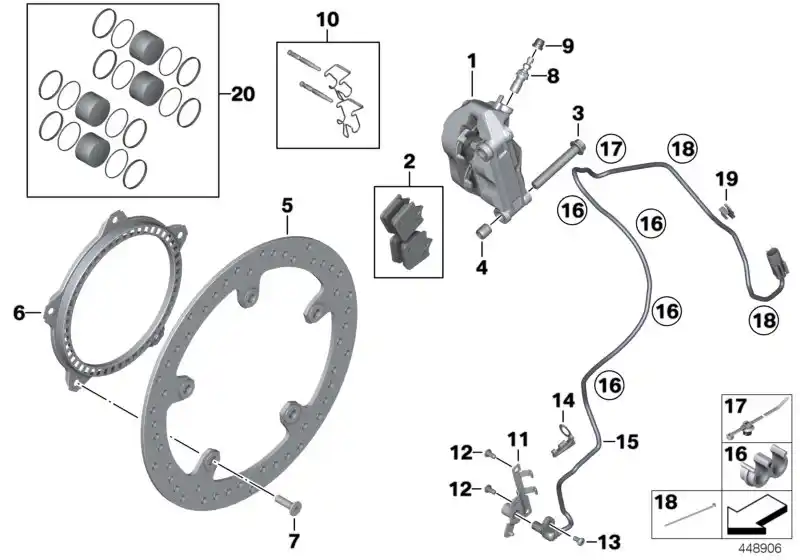 Etrier de freins gauche... - 34117714783