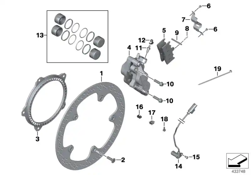 Etrier de frein sans... - 34117726972