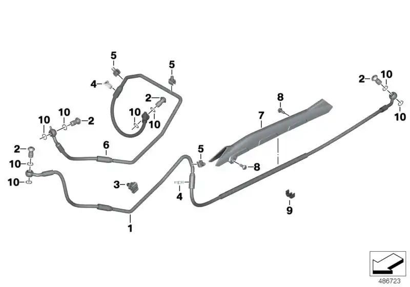 Tuyau de frein circuit d... - 34328524699