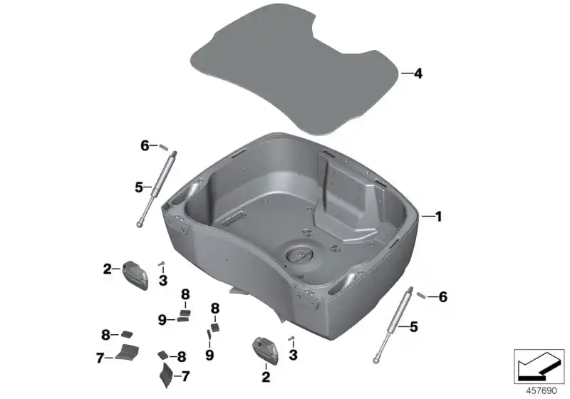 Partie infér. p top case - 46548550925