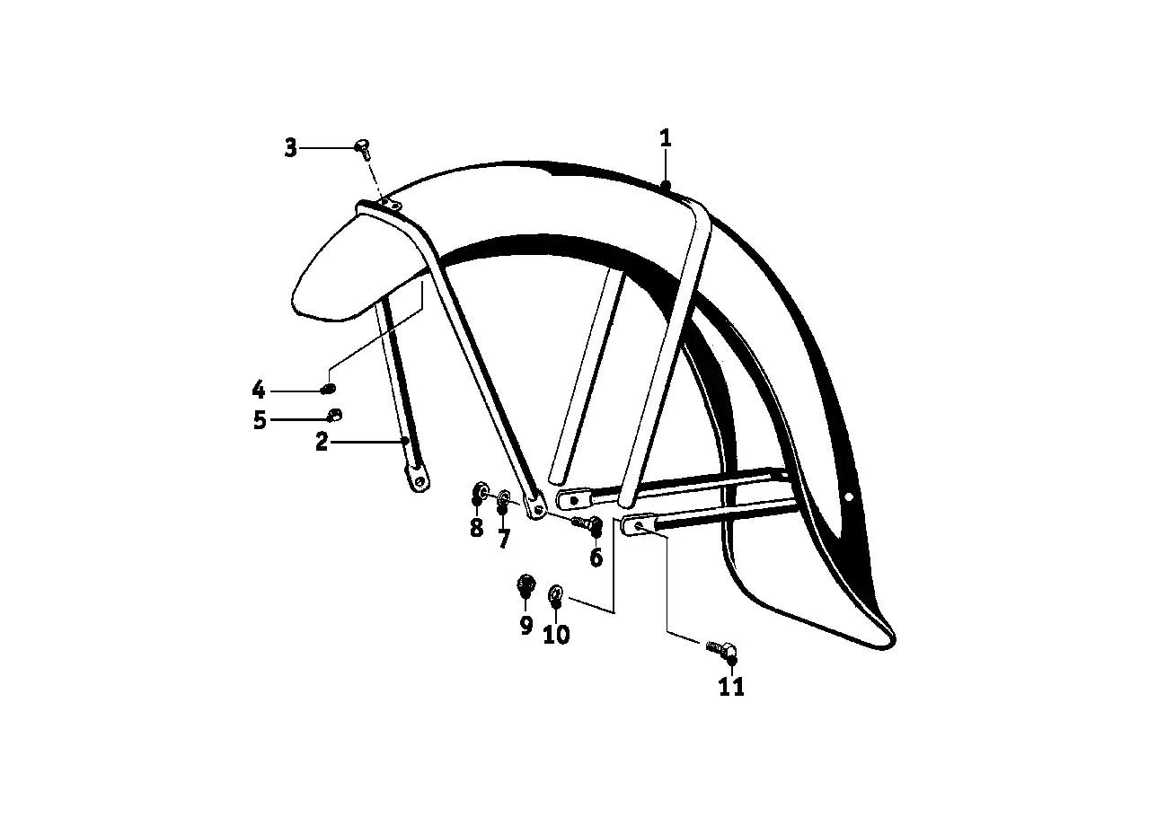 Etrier p garde-boue R25 - 46610005314