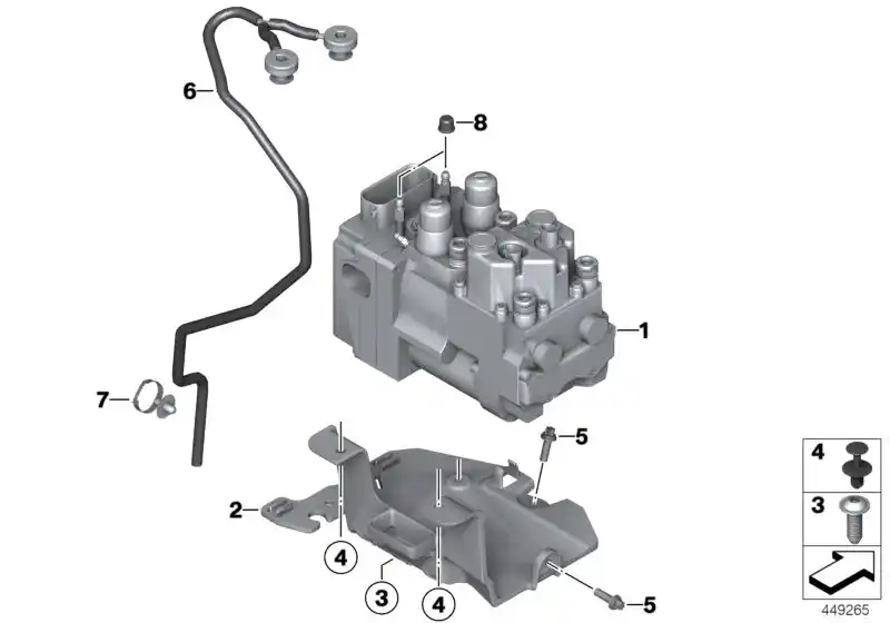 Vis à tete bombée F650, K1200 - 46627666039