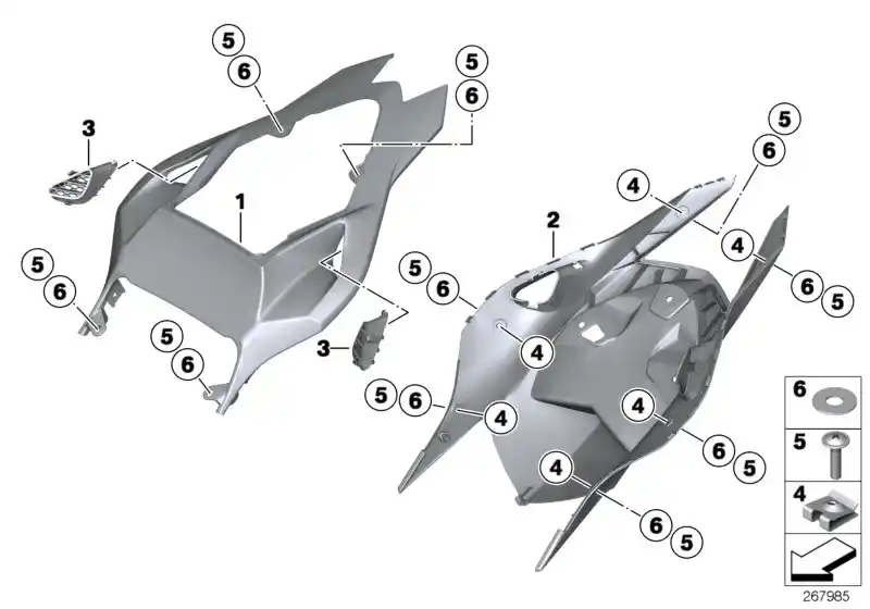 Grille partie arrière côté... - 46628522121