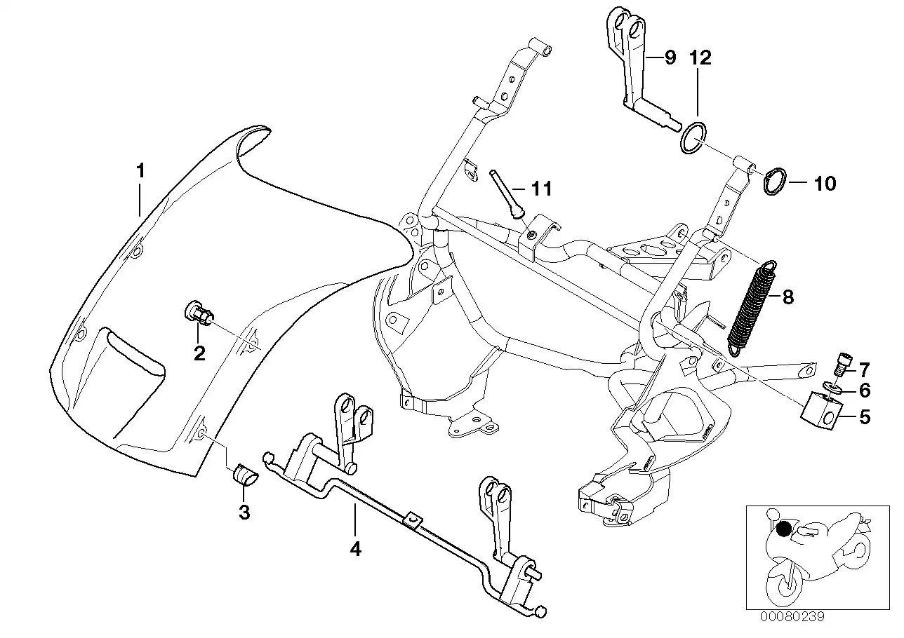 Schéma BMW 46632307821