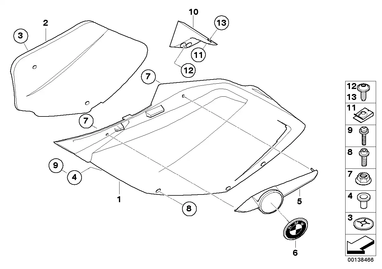 Schéma BMW 46637688538