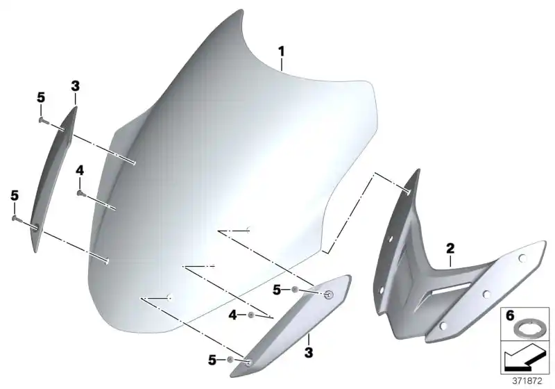 schéma BMW Saute-vent R1200 - 46637728677