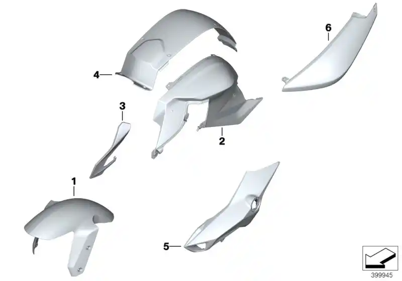 flanc de carénage coté droit - 46638358392