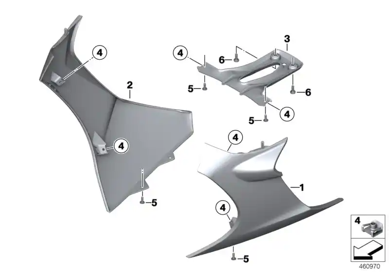 cache-radiateur coté droit - 46638526878