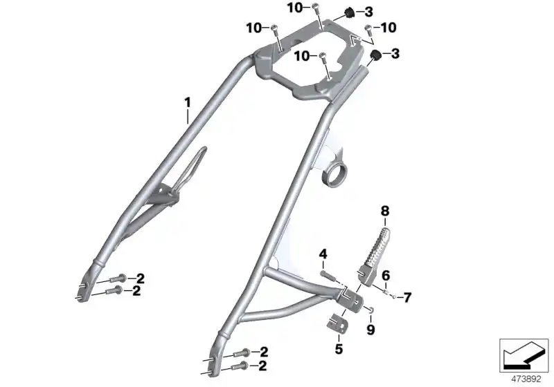 Schéma BMW 46717708633