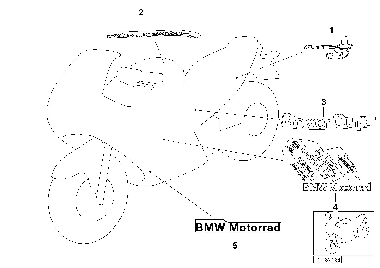 schéma BMW plaque boxercup gauche - 51147687597