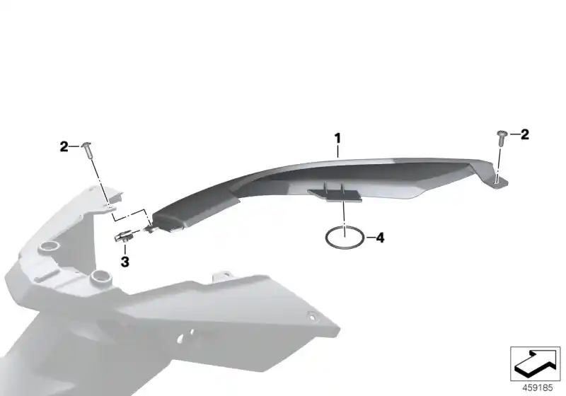 Plaque gauche F650 - 51147726991